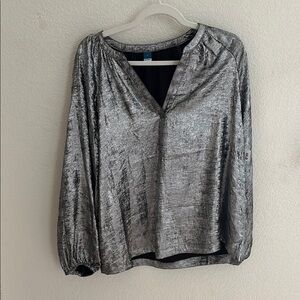 Metallic blouse